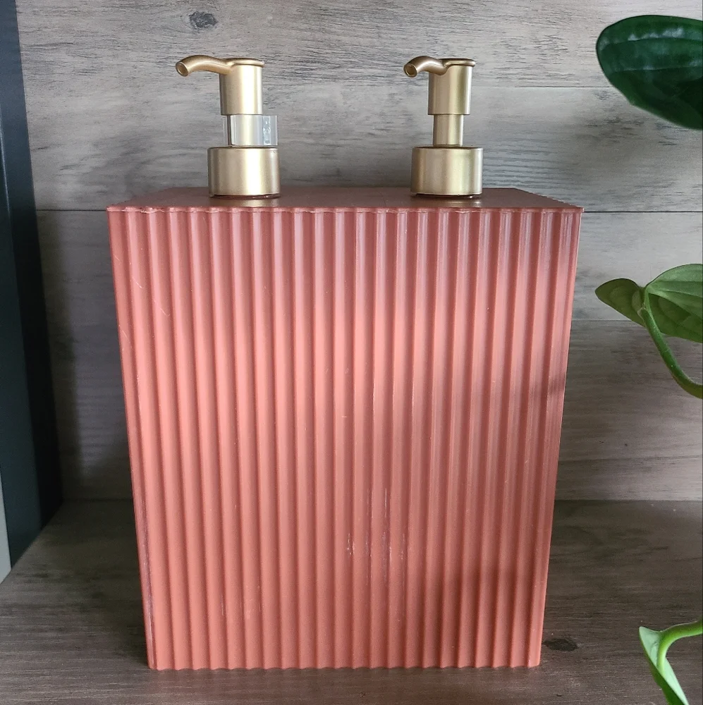 Elegant Gold and Copper Soap Dispenser, Dual pump soap dispenser